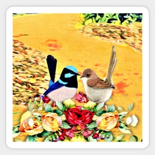 Bird Lovers Fairy Wrens Sticker